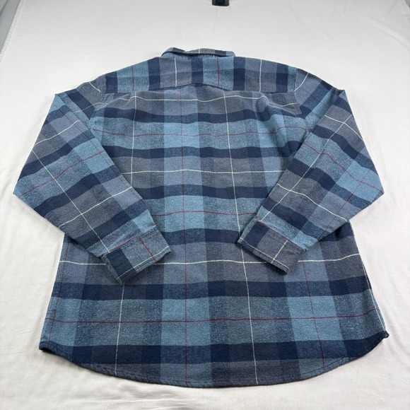 Brixton Flannel Shirt Mens 2XL Lot Of 2 Blue Gray Bowery Long Sleeve Heavy - Picture 8 of 16